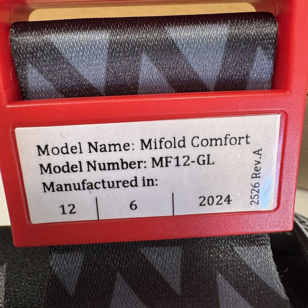 Mifold Grab-And-Go Compact Car Booster Portable Travel Seat 40 To 100 Lbs Child - Picture 3 of 3